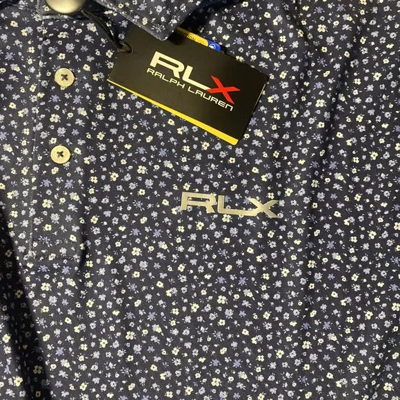 RLX RALPH LAUREN POLO SHIRT GOLF FLORAL PATTERN - Picture 2 of 5
